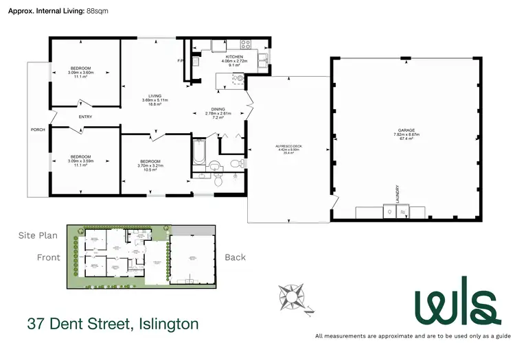 Floorplan of Homely house listing, 37 Dent Street, Islington NSW 2296