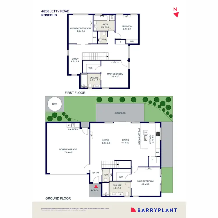 Floorplan of Homely house listing, 3/266 Jetty Road, Rosebud VIC 3939