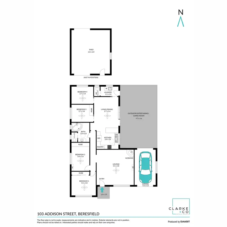 Floorplan of Homely house listing, 103 Addison Street, Beresfield NSW 2322