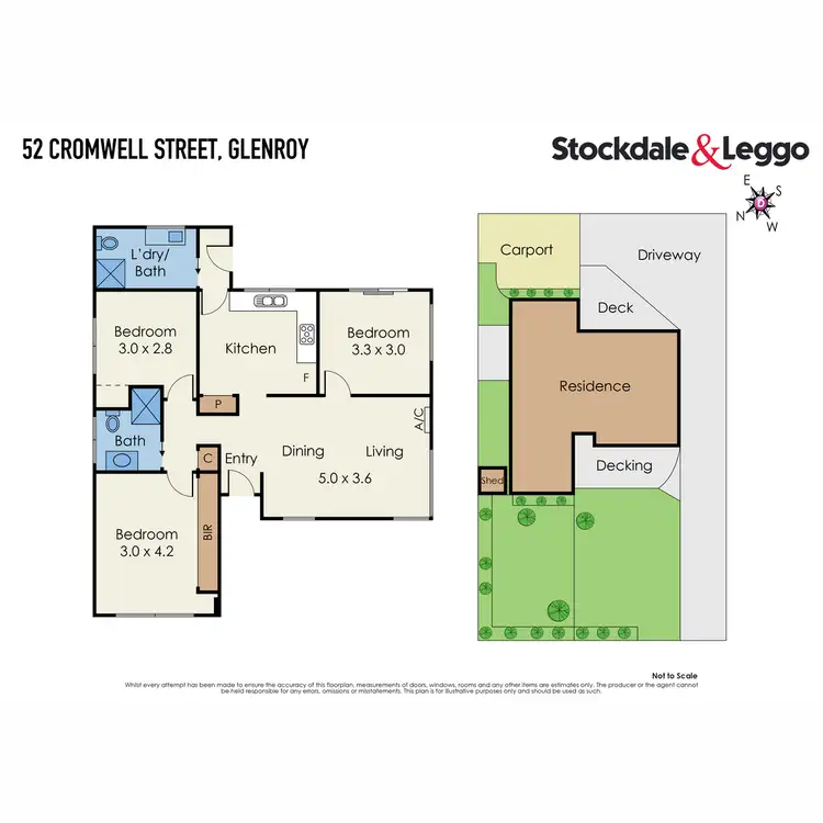 Floorplan of Homely house listing, 52 Cromwell Street, Glenroy VIC 3046
