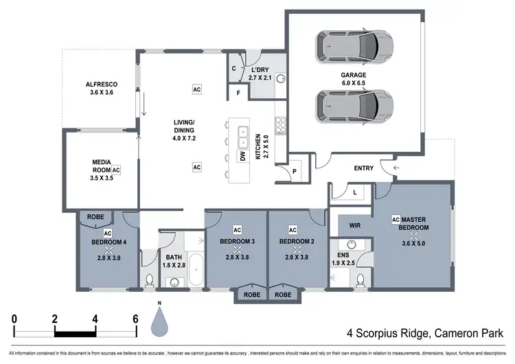 Floorplan of Homely house listing, 4 Scorpius Ridge, Cameron Park NSW 2285