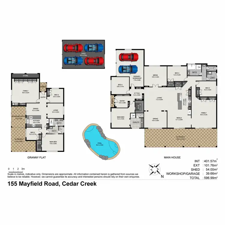 Floorplan of Homely house listing, 155 Mayfield Road, Cedar Creek QLD 4520