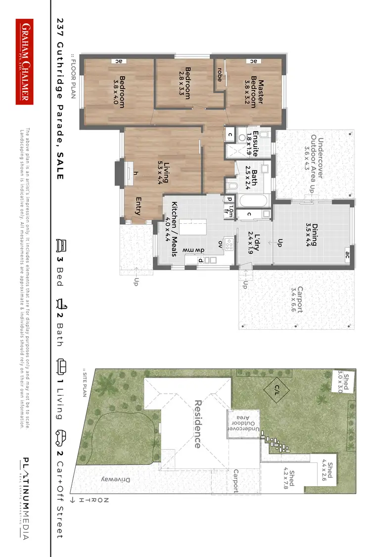 Floorplan of Homely house listing, 237 Guthridge Parade, Sale VIC 3850