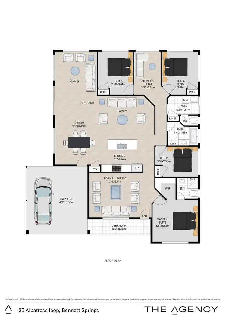 Floorplan of Homely house listing, 25 Albatross Loop, Bennett Springs WA 6063