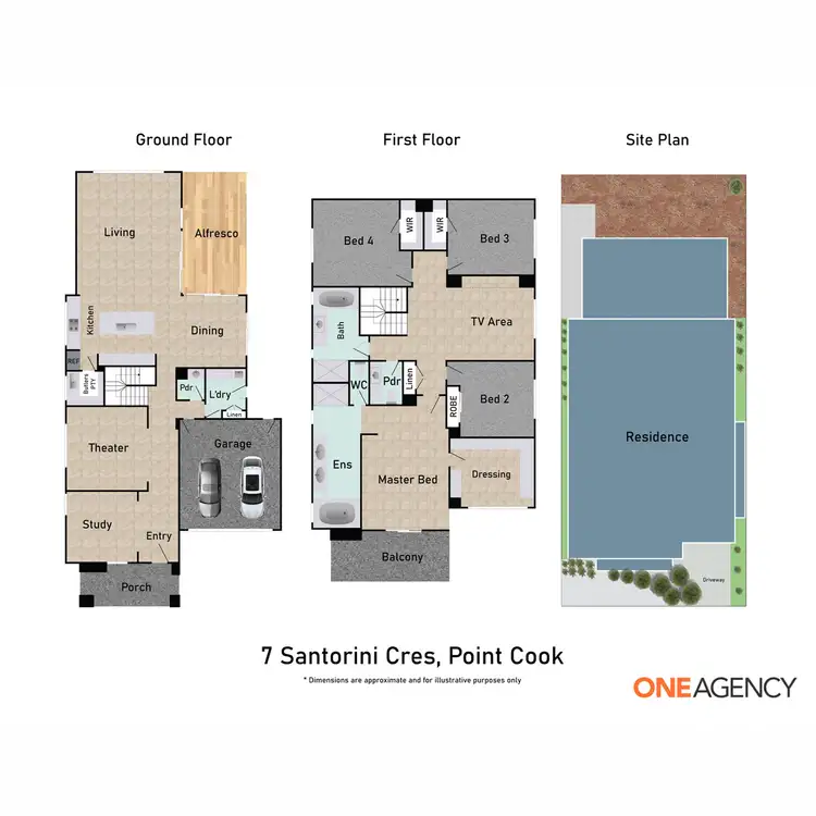 Floorplan of Homely house listing, 7 Santorini Crescent, Point Cook VIC 3030