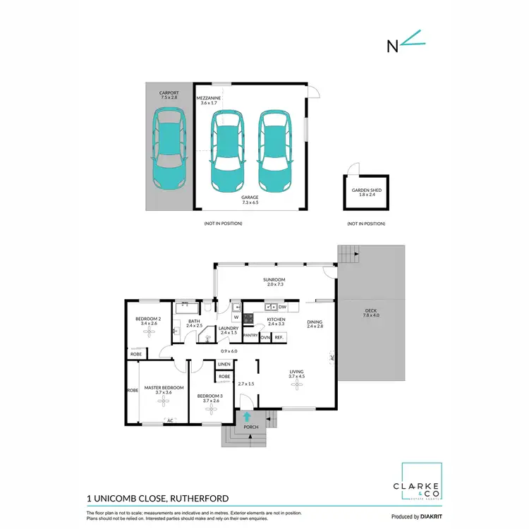 Floorplan of Homely house listing, 1 Unicomb Close, Rutherford NSW 2320