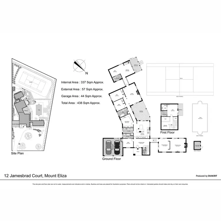Floorplan of Homely house listing, 12 Jamesbrad Court, Mount Eliza VIC 3930