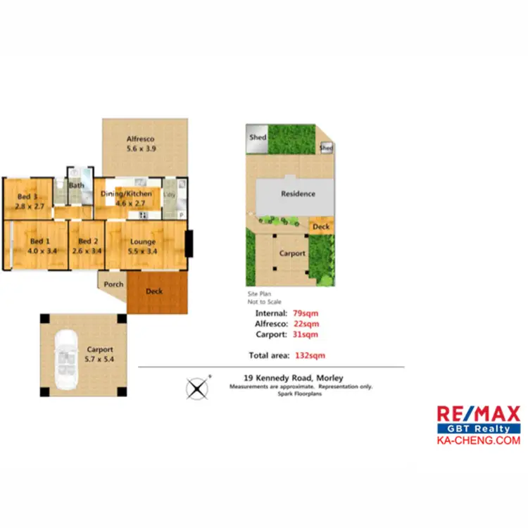 Floorplan of Homely house listing, 19 Kennedy Road, Morley WA 6062