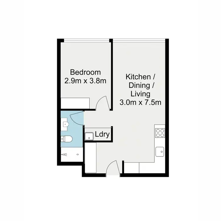 Floorplan of Homely apartment listing, 1004/338 Water Street, Fortitude Valley QLD 4006