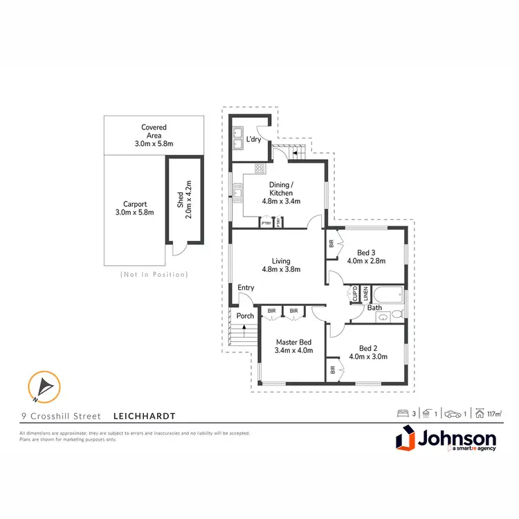 Floorplan of Homely house listing, 9 Crosshill Street, Leichhardt QLD 4305
