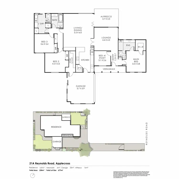 Floorplan of Homely house listing, 21A Reynolds Road, Applecross WA 6153