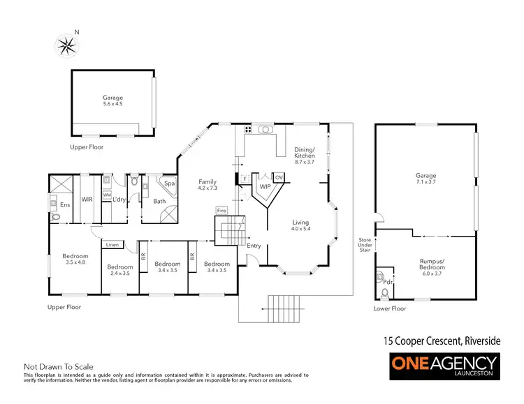 Floorplan of Homely house listing, 15 Cooper Crescent, Riverside TAS 7250