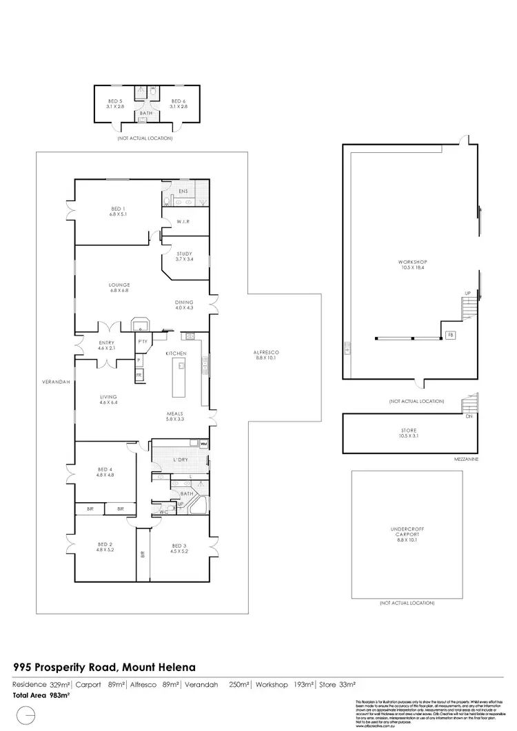 Floorplan of Homely house listing, 995 Prosperity Road, Mount Helena WA 6082