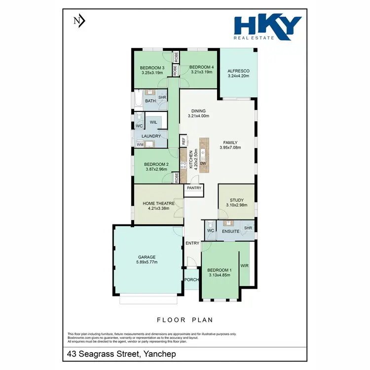 Floorplan of Homely house listing, 43 Seagrass Street, Yanchep WA 6035