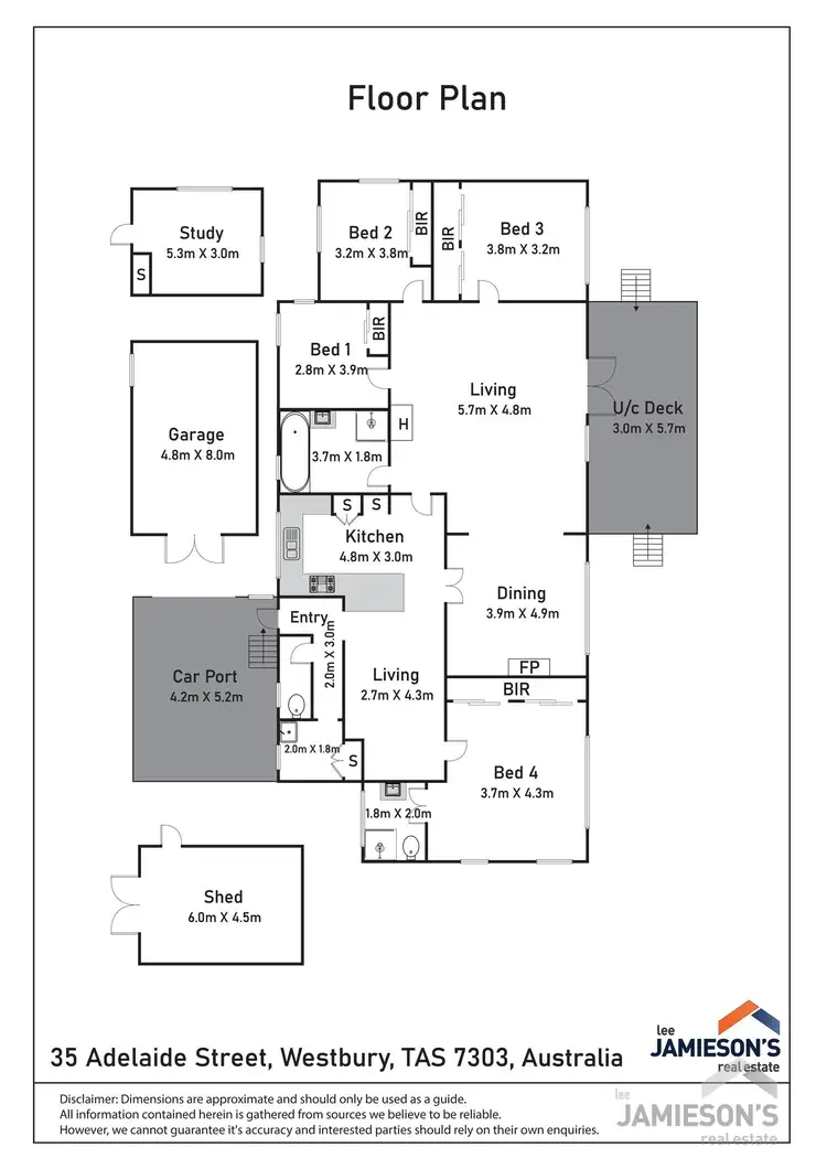 Floorplan of Homely house listing, 35 Adelaide Street, Westbury TAS 7303