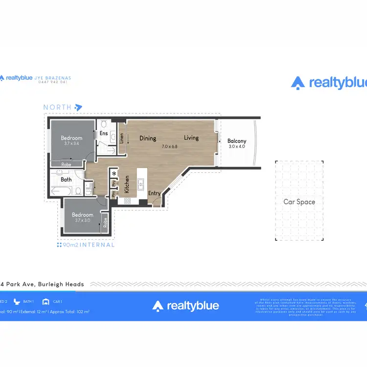Floorplan of Homely unit listing, 52/4 Park Avenue, Burleigh Heads QLD 4220