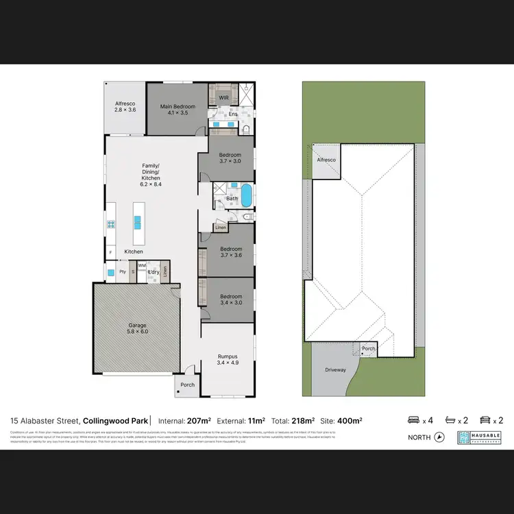 Floorplan of Homely house listing, 15 Alabaster Street, Collingwood Park QLD 4301
