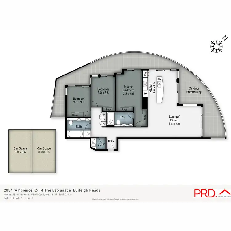 Floorplan of Homely unit listing, 2084/2-14 The Esplanade, Burleigh Heads QLD 4220