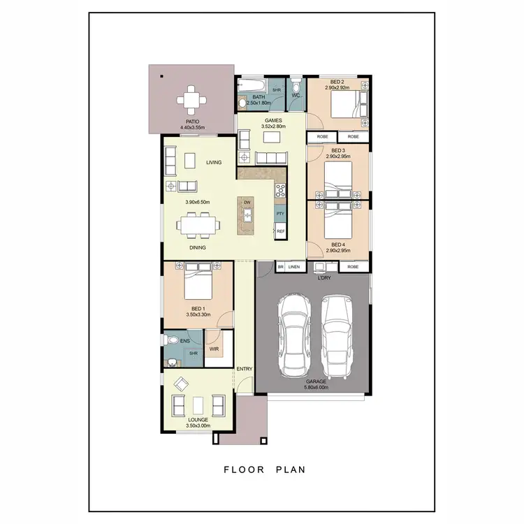 Floorplan of Homely house listing, 74 Aberdeen Circuit, Spring Mountain QLD 4300