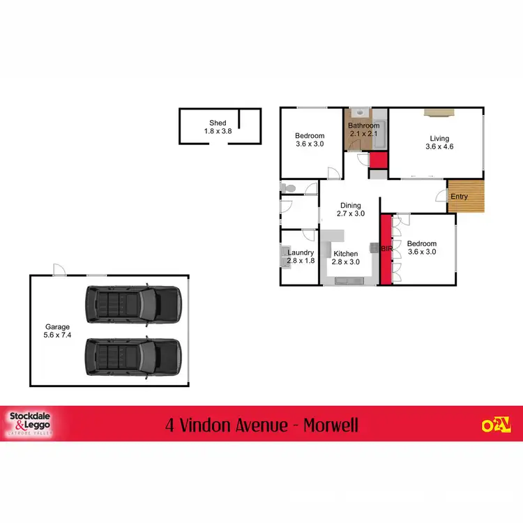 Floorplan of Homely house listing, 4 Vindon Avenue, Morwell VIC 3840