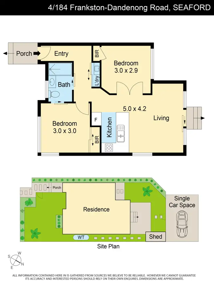 Floorplan of Homely house listing, 4/184 Frankston-Dandenong Road, Seaford VIC 3198