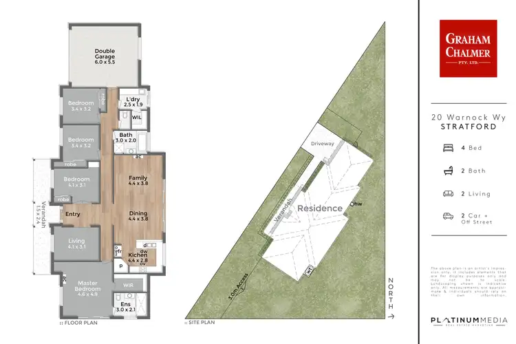 Floorplan of Homely house listing, 20 Warnock Way, Stratford VIC 3862
