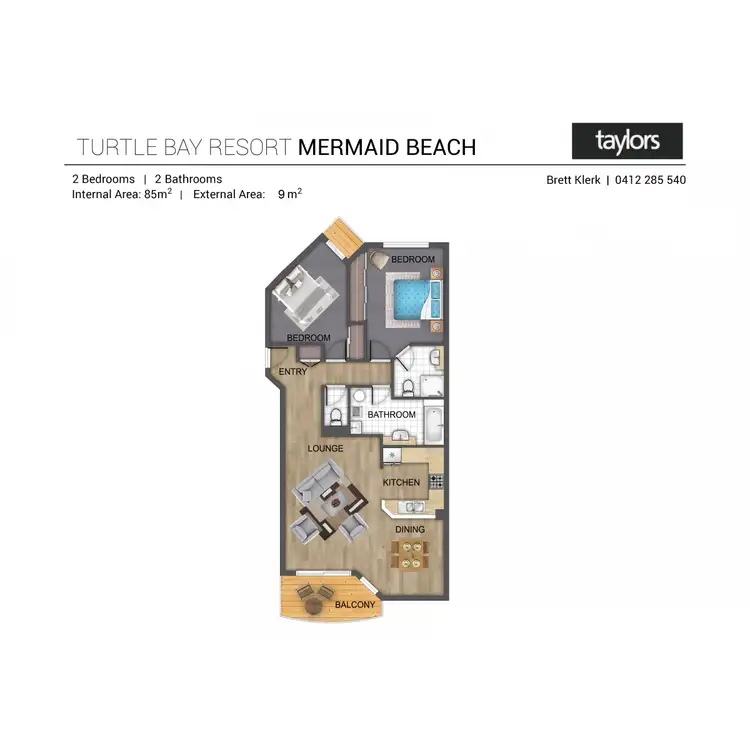Floorplan of Homely apartment listing, 94/14-26 Markeri Street, Mermaid Beach QLD 4218