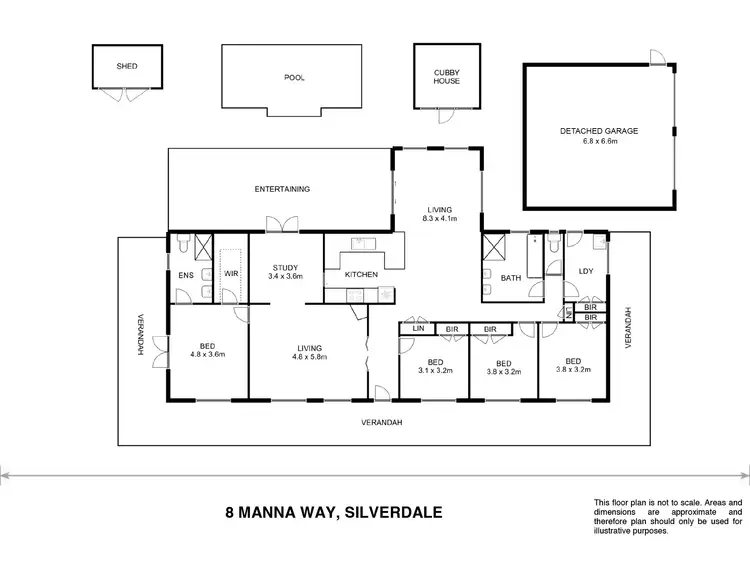 Floorplan of Homely house listing, 8 Manna Way, Silverdale NSW 2752