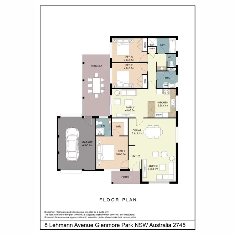 Floorplan of Homely house listing, 8 Lehmann Avenue, Glenmore Park NSW 2745