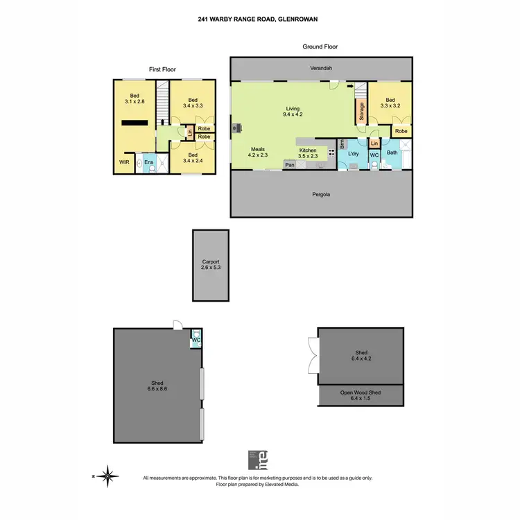 Floorplan of Homely house listing, 241 Warby Range Road, Glenrowan VIC 3675