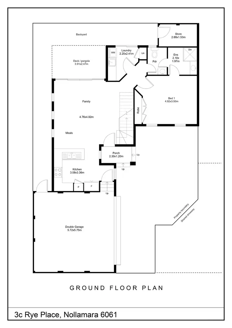 Floorplan of Homely house listing, 3C Rye Place, Nollamara WA 6061