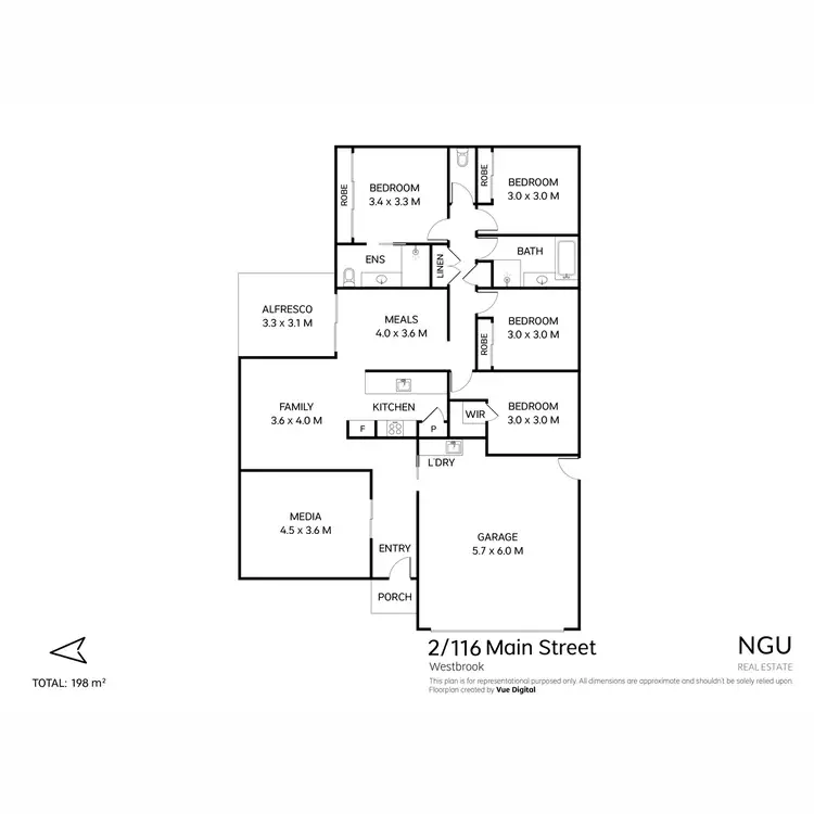 Floorplan of Homely house listing, 2/116 Main Street, Westbrook QLD 4350