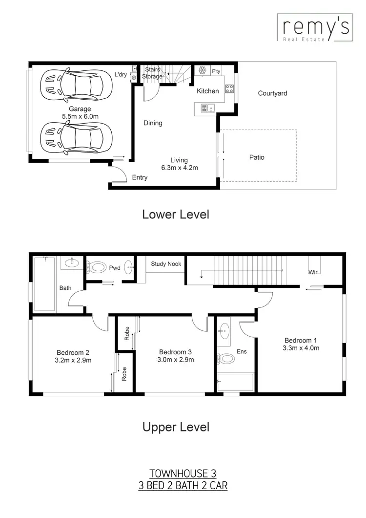 Floorplan of Homely townhouse listing, 3/51 Pembroke, Carina QLD 4152