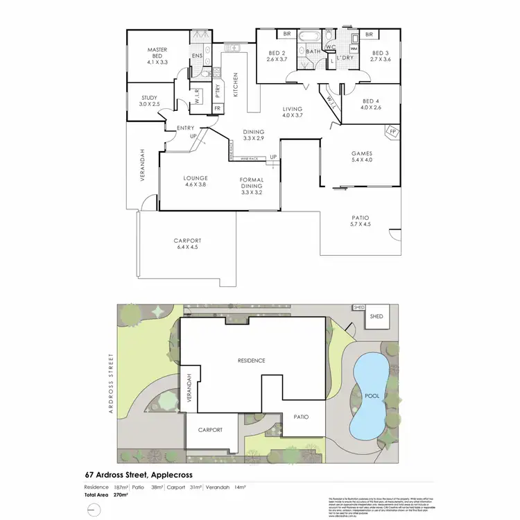 Floorplan of Homely house listing, 67 Ardross Street, Applecross WA 6153