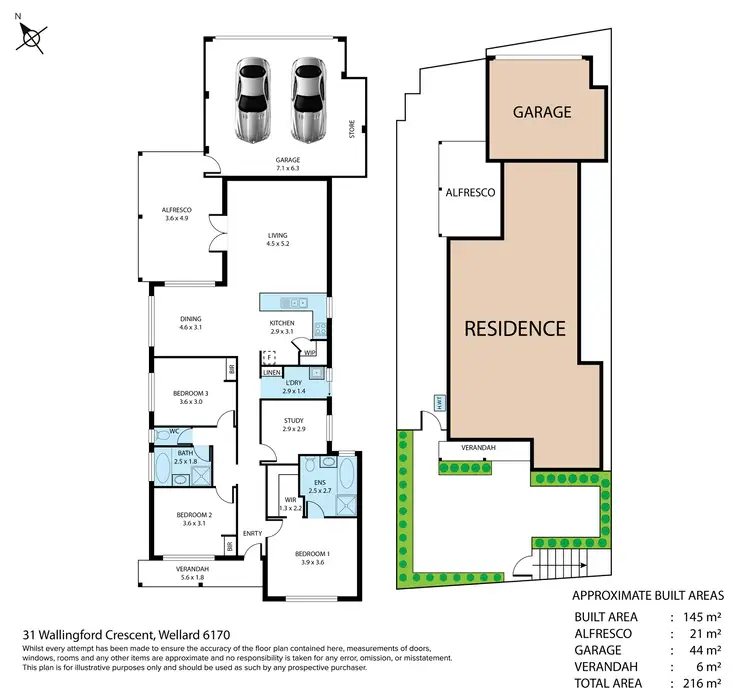Floorplan of Homely house listing, 31 Wallingford Crescent, Wellard WA 6170