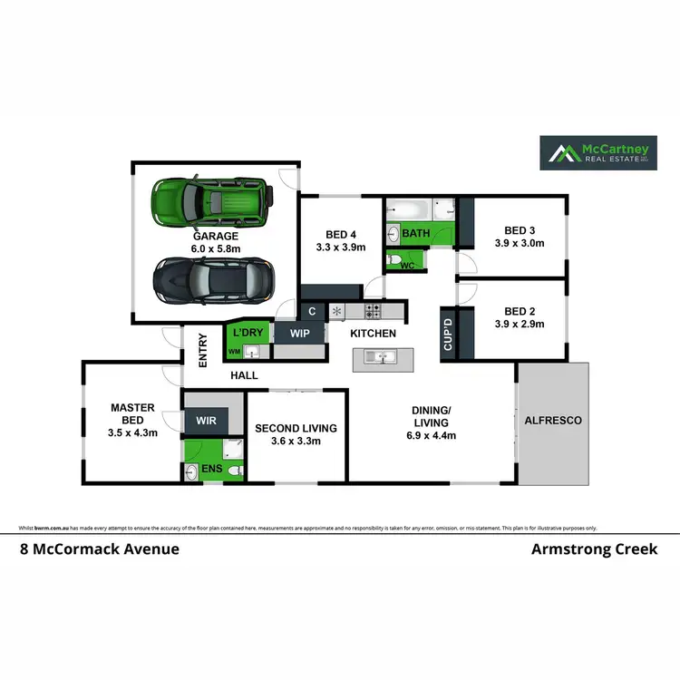 Floorplan of Homely house listing, 8 McCormack Avenue, Armstrong Creek VIC 3217