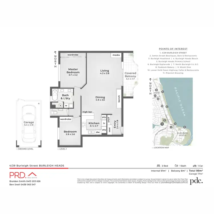 Floorplan of Homely unit listing, 4/29 Burleigh Street, Burleigh Heads QLD 4220