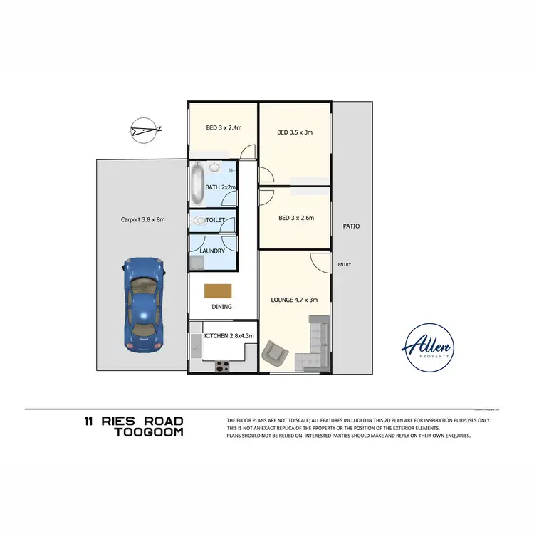 Floorplan of Homely house listing, 11 Ries Road, Toogoom QLD 4655