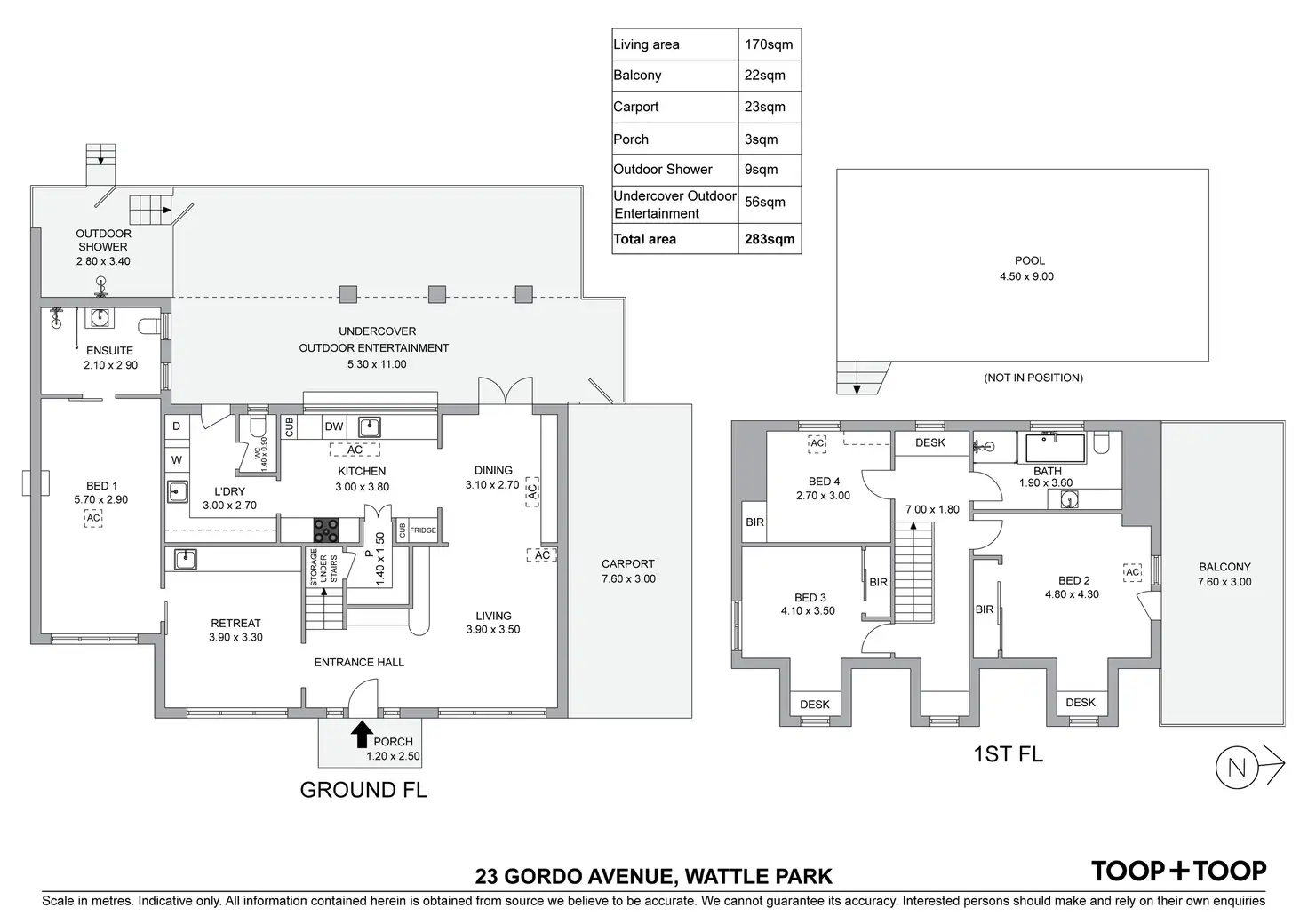 Floorplan of Homely house listing, 23 Gordo Avenue, Wattle Park SA 5066