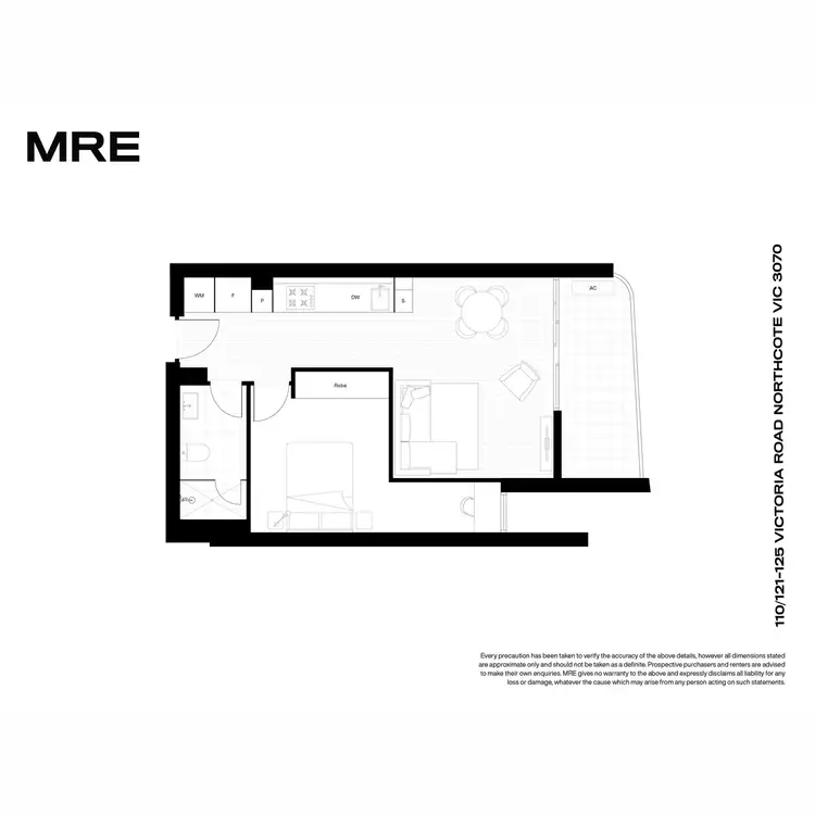 Floorplan of Homely apartment listing, 110/121-125 Victoria Road, Northcote VIC 3070
