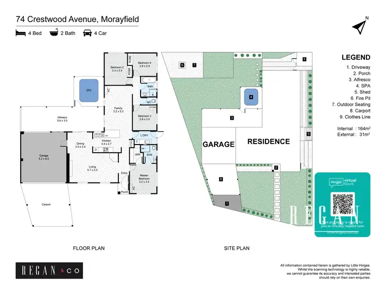 Floorplan of Homely house listing, 74 Crestwood Avenue, Morayfield QLD 4506