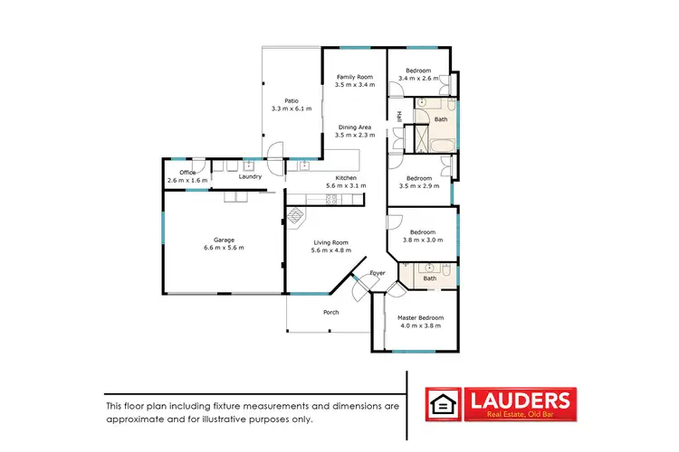 Floorplan of Homely house listing, 1 Laurina Close, Old Bar NSW 2430