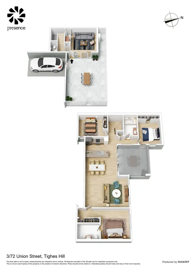 Floorplan of Homely townhouse listing, 3/72 Union Street, Tighes Hill NSW 2297