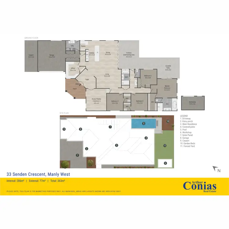 Floorplan of Homely house listing, 33 Senden Crescent, Manly West QLD 4179