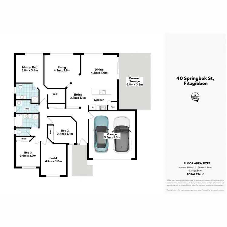 Floorplan of Homely house listing, 40 Springbok Street, Fitzgibbon QLD 4018