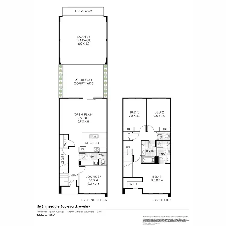 Floorplan of Homely house listing, 56 Strinesdale Boulevard, Aveley WA 6069