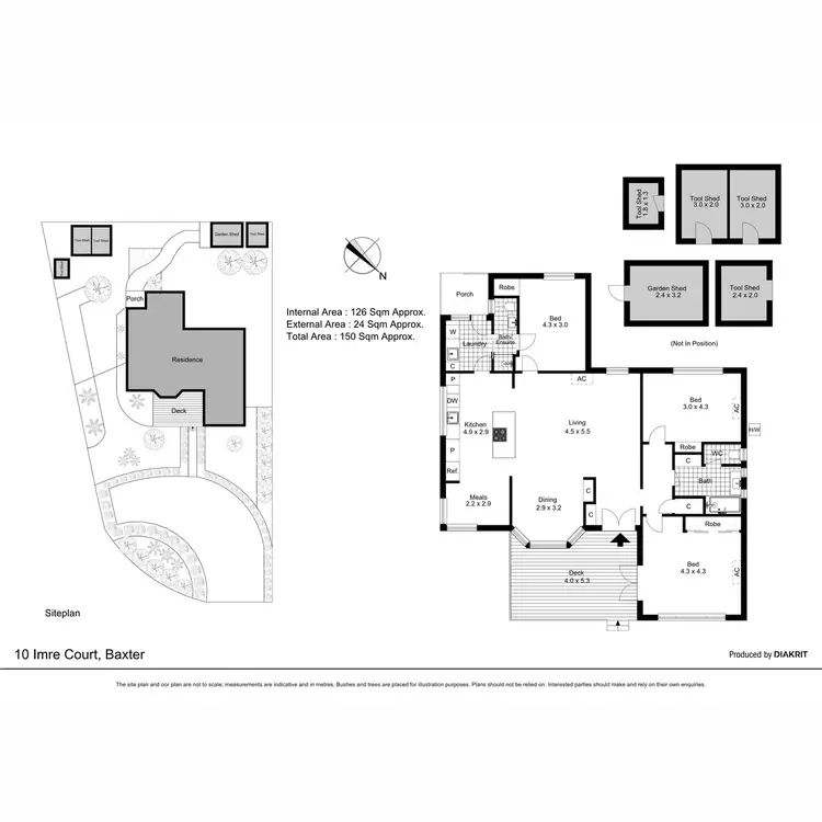 Floorplan of Homely house listing, 10 Imre Court, Baxter VIC 3911