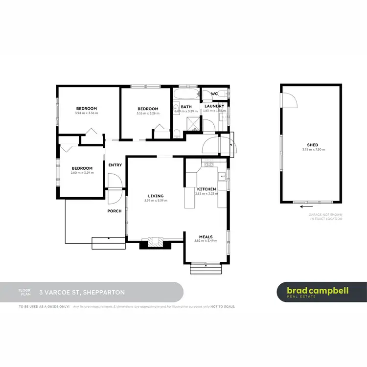 Floorplan of Homely house listing, 3 Varcoe Street, Shepparton VIC 3630