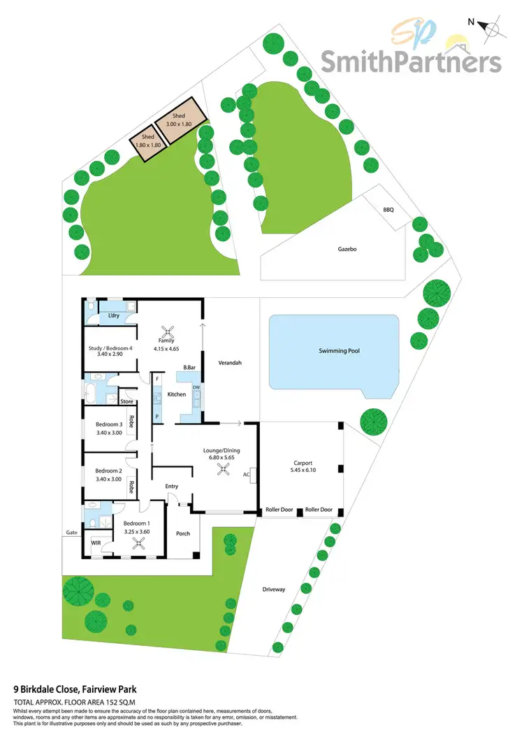 Floorplan of Homely house listing, 9 Birkdale Close, Fairview Park SA 5126