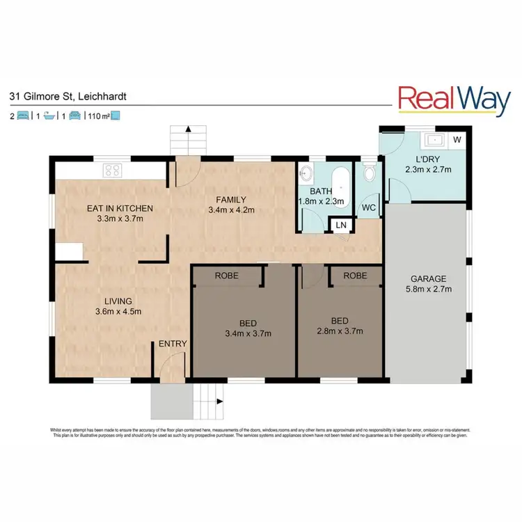 Floorplan of Homely house listing, 31 Gilmore Street, Leichhardt QLD 4305